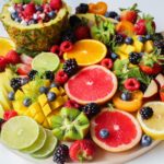 sliced fruits on tray