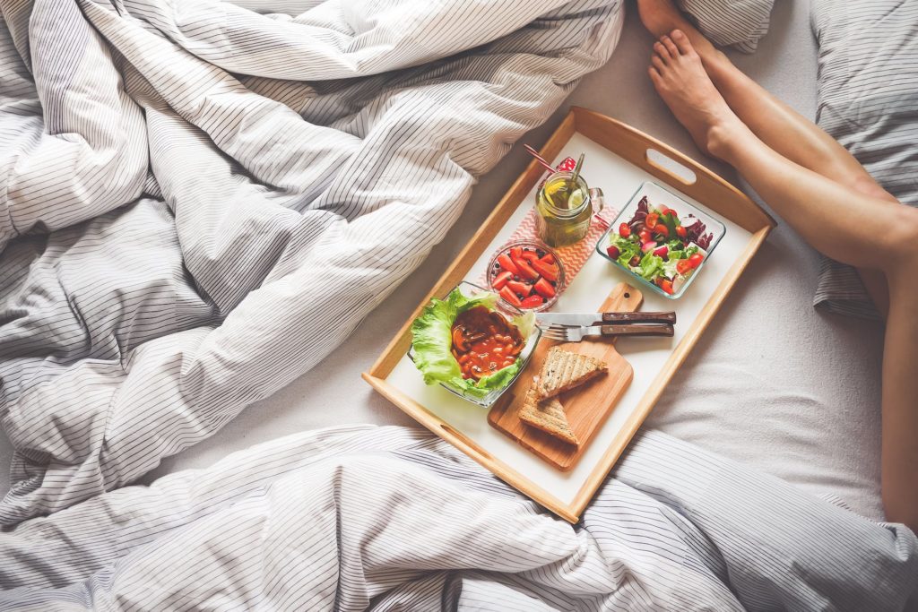 food photography breakfast on bread illustration