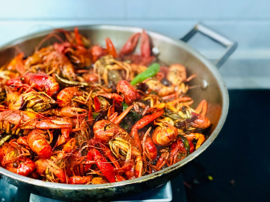 stir fried seafood