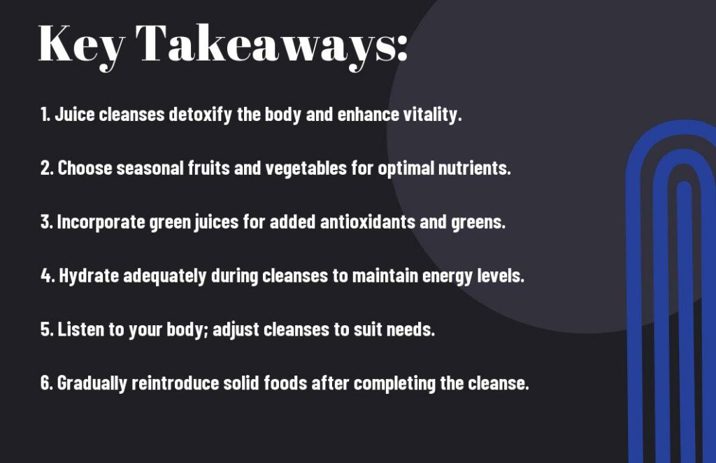 Juice Cleanses for Total Body Rejuvenation